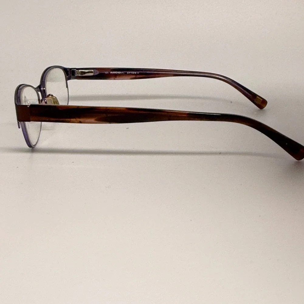 Marchon NYC Uptown Carnegie 210 Eyeglasses Purple‎ Tortoise 51-17-135 Frames